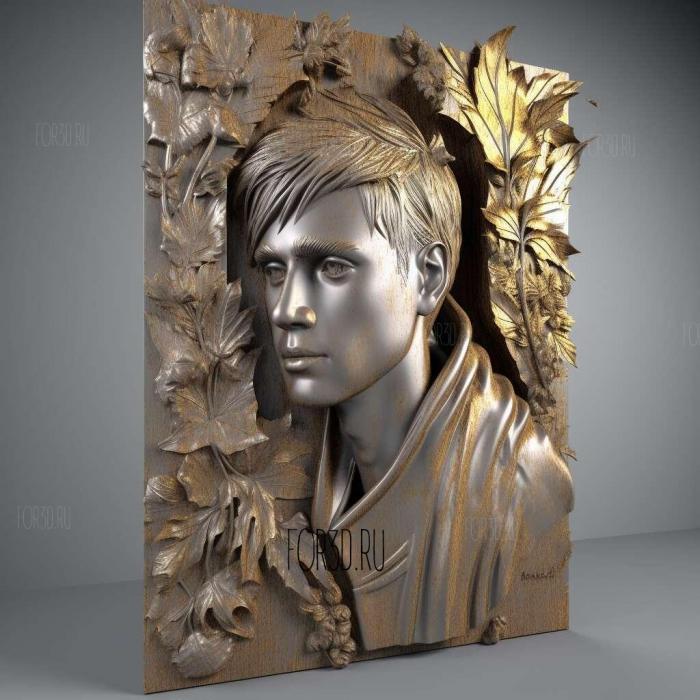 Justin Bieber 2 stl model for CNC